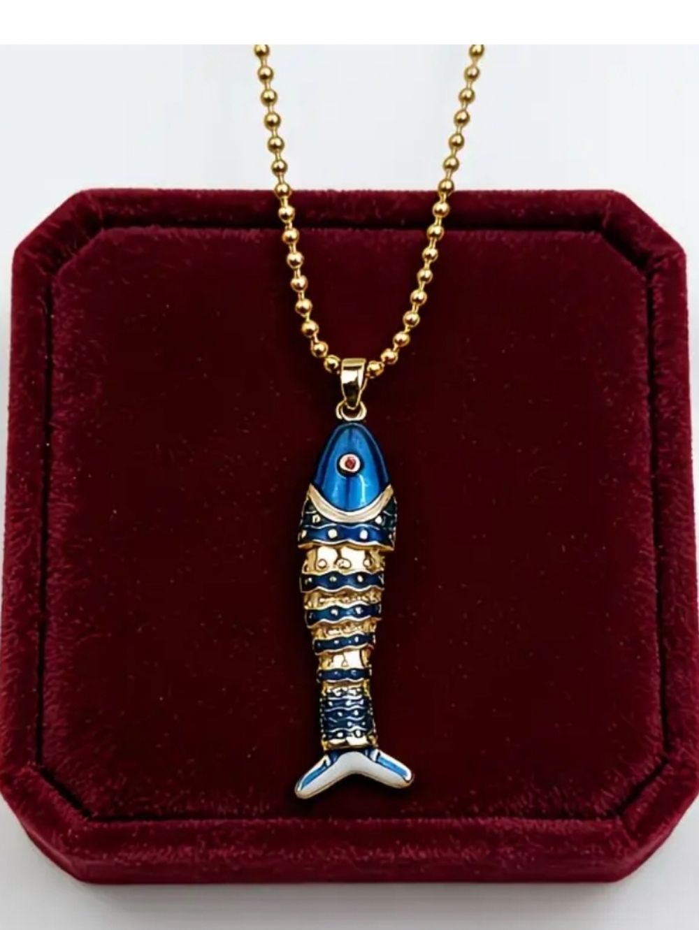 Colorful Enamel Fish Pendant